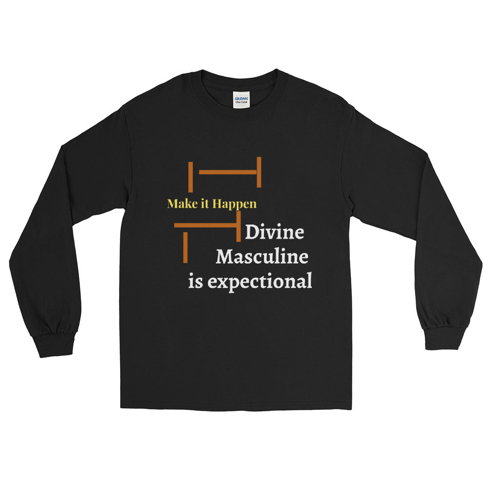 Divine Masculine is Exceptional -Men’s Long Sleeve Shirt